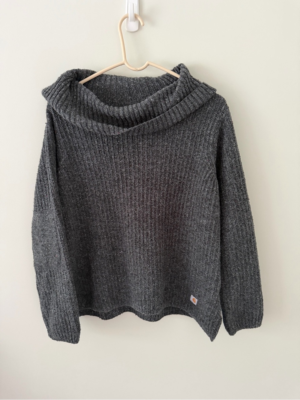 Carhartt Dark Charcoal Ribbed Cowl Sweater